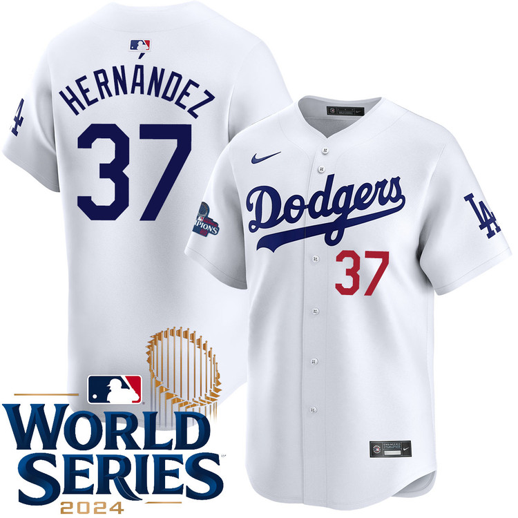 Teoscar Hernandez Los Angeles Dodgers Youth Home Limited World Series Champions Jersey