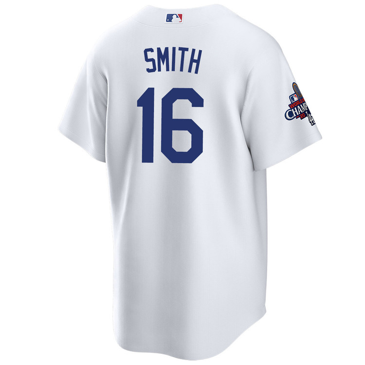 Will Smith Los Angeles Dodgers Youth Home World Series Champions Jersey
