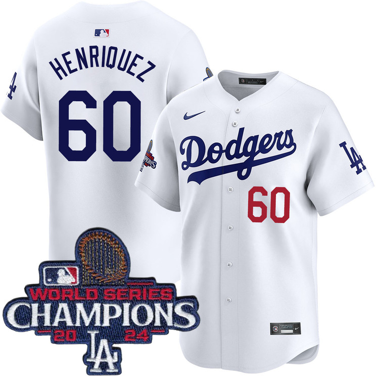 Edgardo Henriquez Los Angeles Dodgers Home Limited World Series Champions Jersey