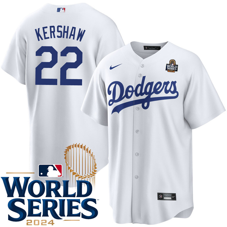 Clayton Kershaw Los Angeles Dodgers Home World Series Jersey