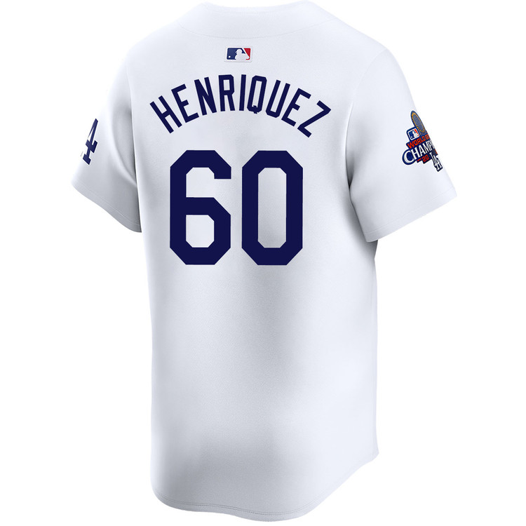 Edgardo Henriquez Los Angeles Dodgers Youth Home Limited World Series Champions Jersey
