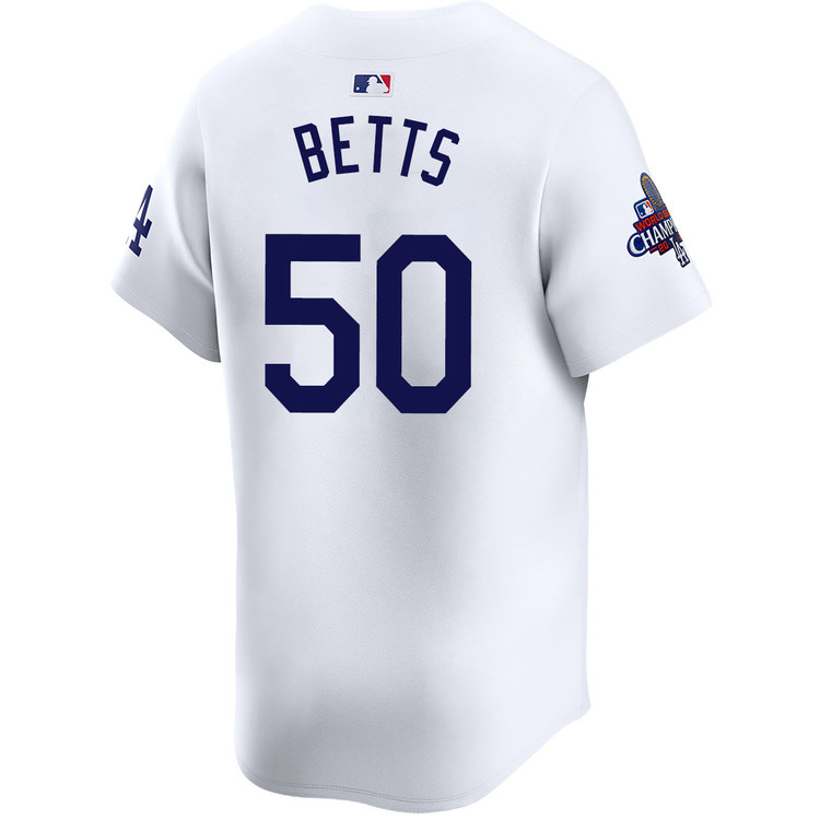 Mookie Betts Los Angeles Dodgers Youth Home Limited World Series Champions Jersey
