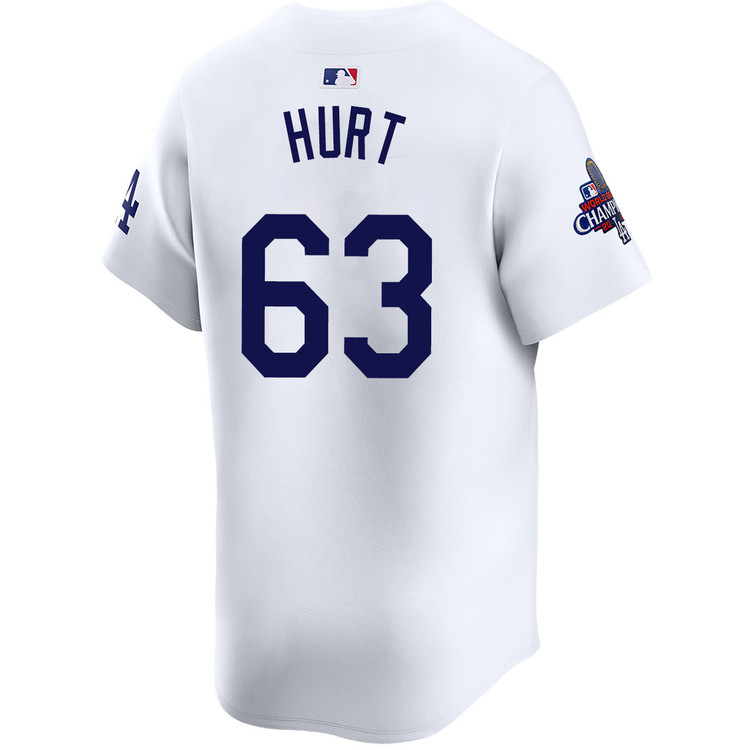 Kyle Hurt Los Angeles Dodgers Home Limited World Series Champions Jersey