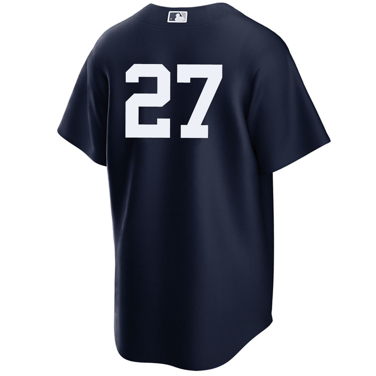Giancarlo Stanton New York Yankees Alternate Navy Player World Series Jersey