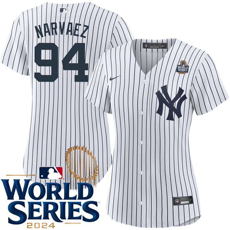 Carlos Narvaez New York Yankees Women's Home World Series Jersey