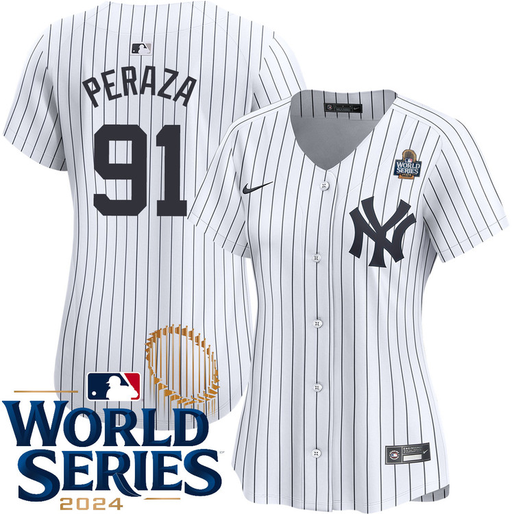 Oswald Peraza New York Yankees Women's Home Limited World Series Jersey