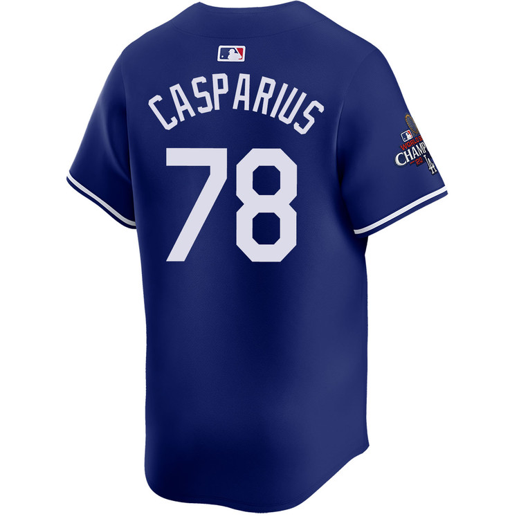 Ben Casparius Los Angeles Dodgers Alternate Royal Limited World Series Champions Jersey