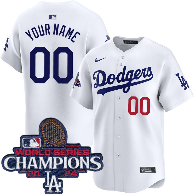 Los Angeles Dodgers Personalized Home Limited World Series Champions Jersey