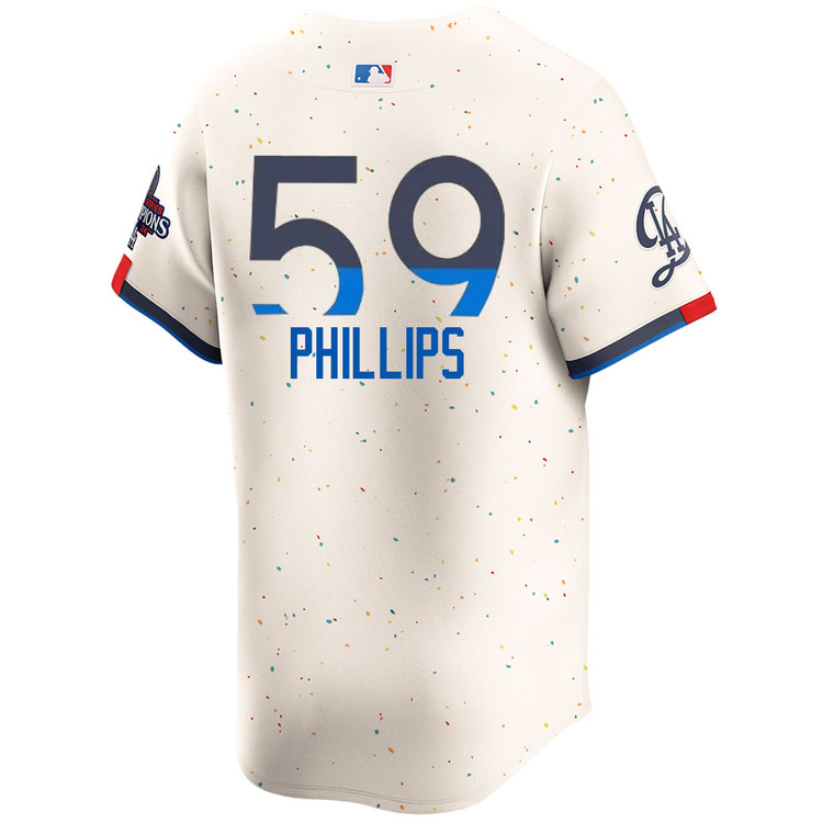 Evan Phillips Los Angeles Dodgers City Connect Limited World Series Champions Jersey