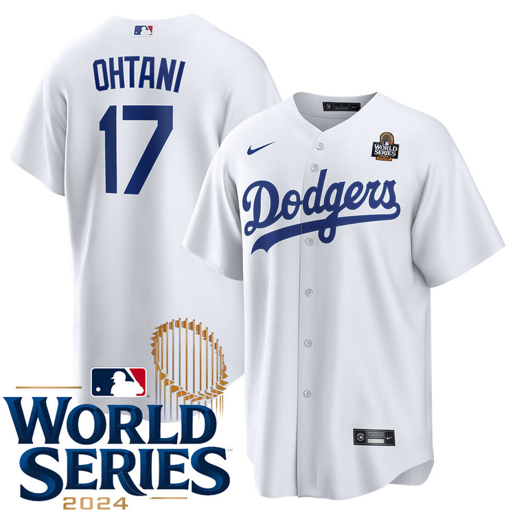 Shohei Ohtani Los Angeles Dodgers Youth Home World Series Jersey