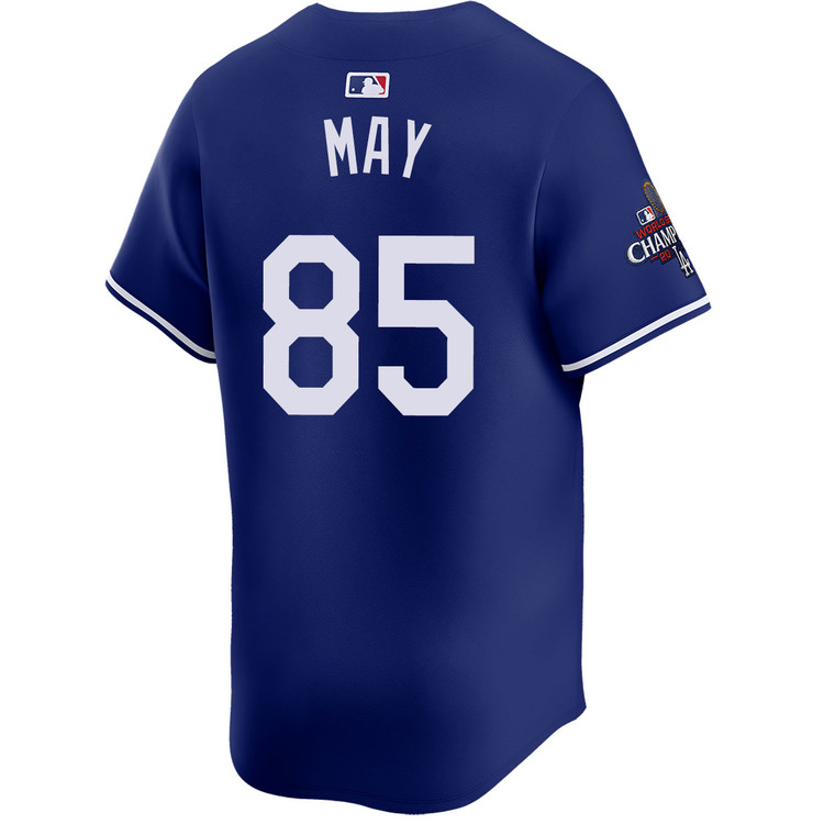Dustin May Los Angeles Dodgers Alternate Royal Limited World Series Champions Jersey