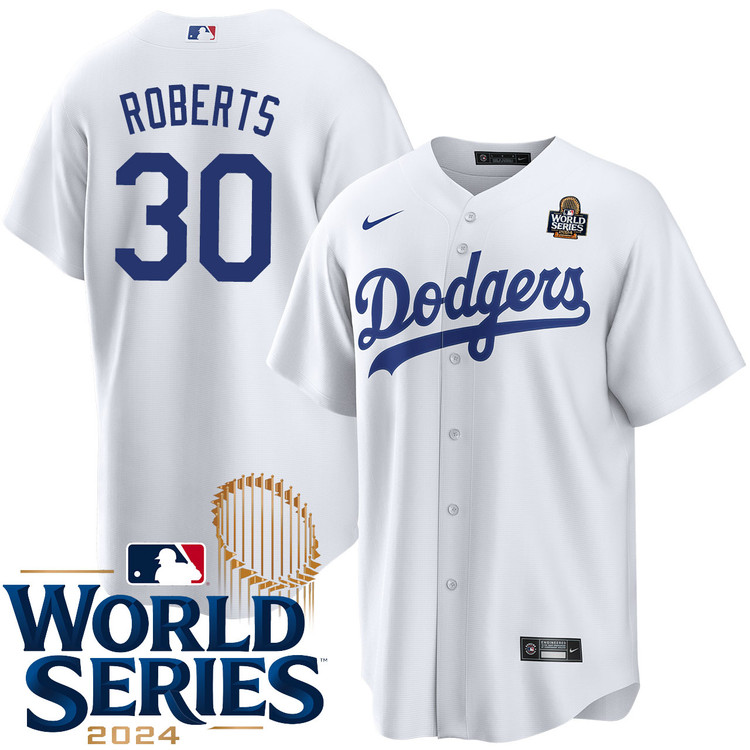 Dave Roberts Los Angeles Dodgers Youth Home World Series Jersey