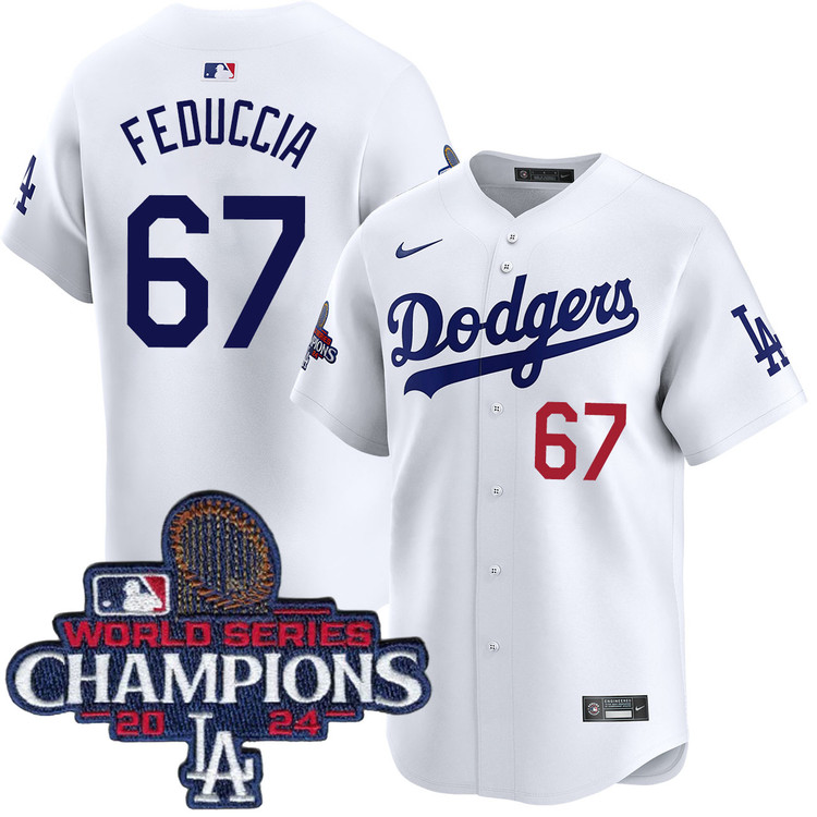 Hunter Feduccia Los Angeles Dodgers Youth Home Limited World Series Champions Jersey