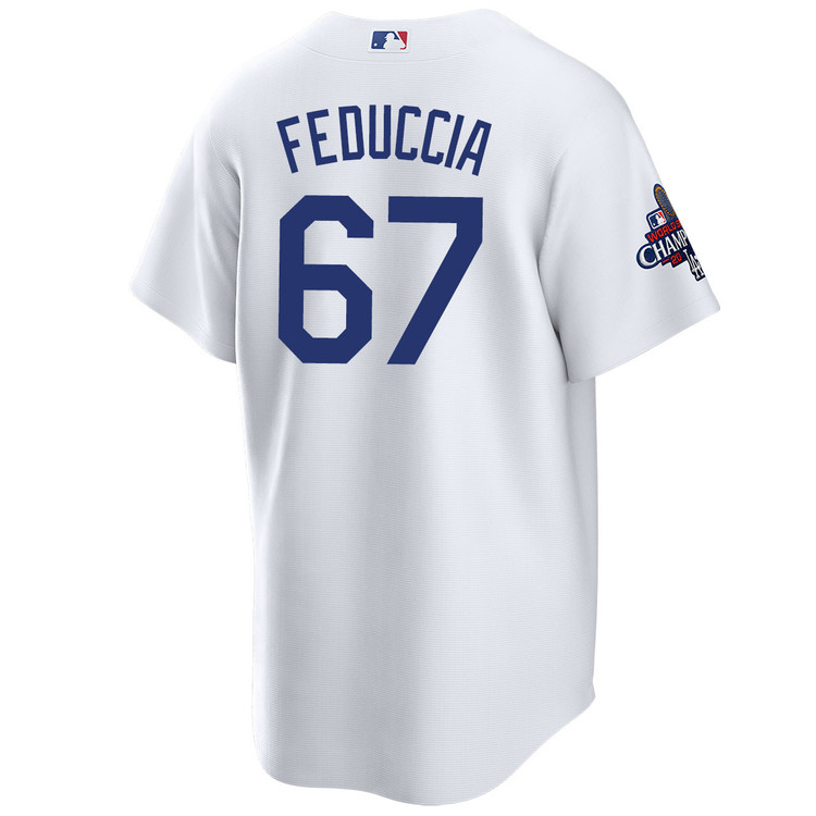 Hunter Feduccia Los Angeles Dodgers Home World Series Champions Jersey