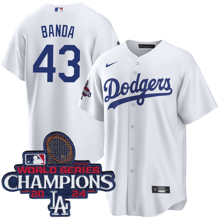 Anthony Banda Los Angeles Dodgers Home World Series Champions Jersey
