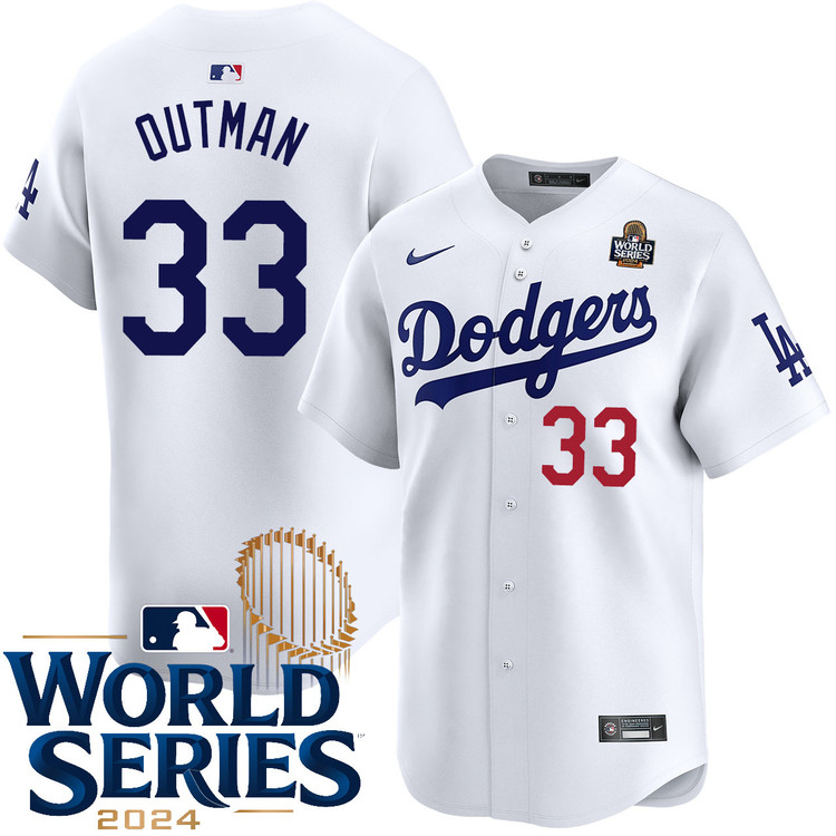James Outman Los Angeles Dodgers Youth Home Limited World Series Jersey