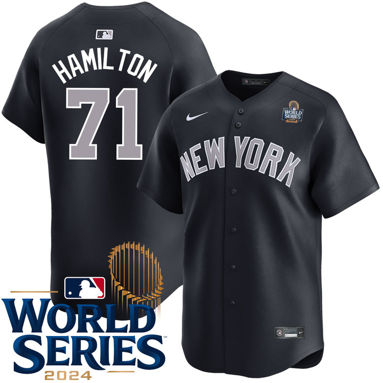 Ian Hamilton New York Yankees Alternate Road Limited World Series Jersey