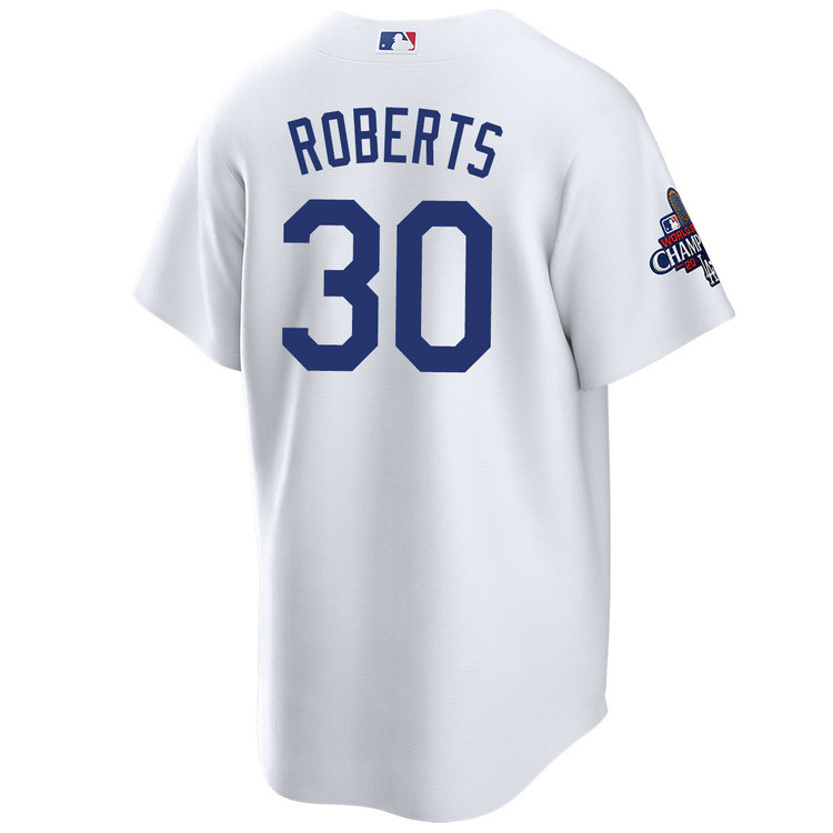 Dave Roberts Los Angeles Dodgers Youth Home World Series Champions Jersey