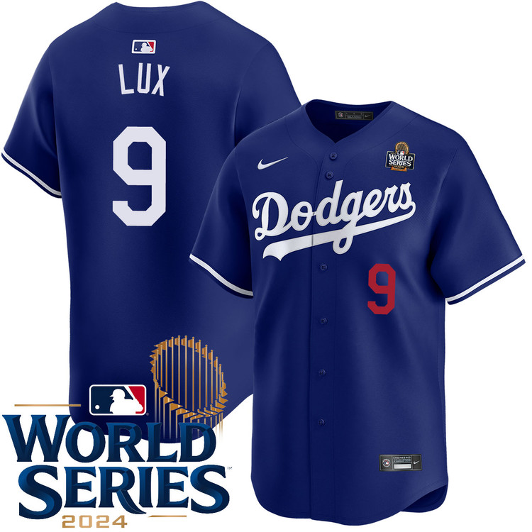 Gavin Lux Los Angeles Dodgers Alternate Royal Limited World Series Jersey
