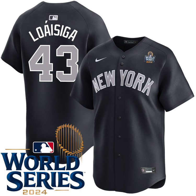 Jonathan Loaisiga New York Yankees Alternate Road Limited World Series Jersey