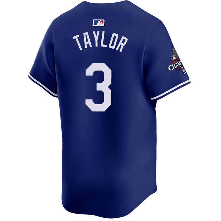 Chris Taylor Los Angeles Dodgers Alternate Royal Limited World Series Champions Jersey