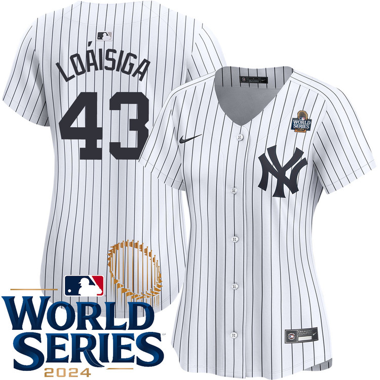 Jonathan Loaisiga New York Yankees Women's Home Limited World Series Jersey