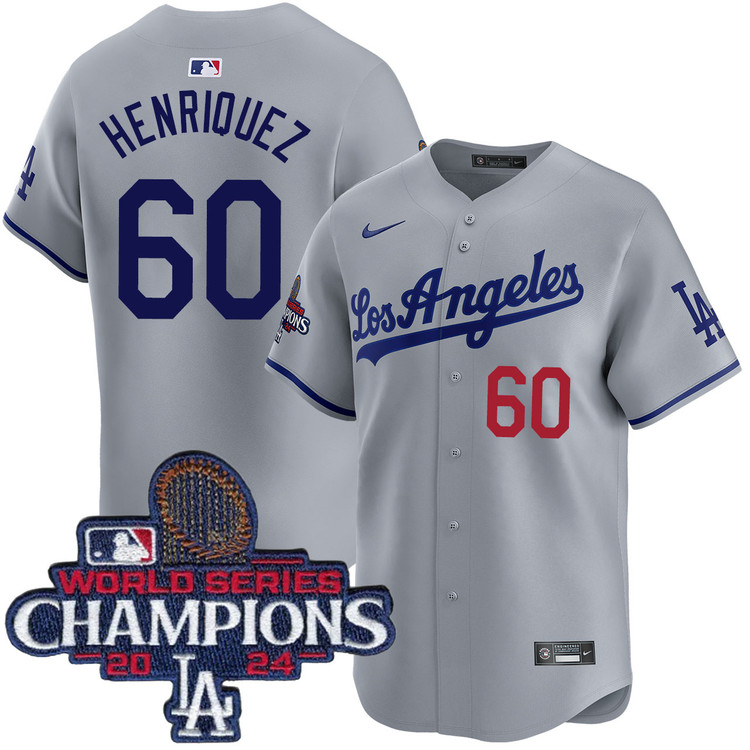 Edgardo Henriquez Los Angeles Dodgers Road Limited World Series Champions Jersey