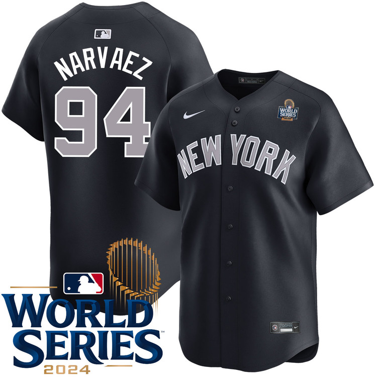Carlos Narvaez New York Yankees Alternate Road Limited World Series Jersey