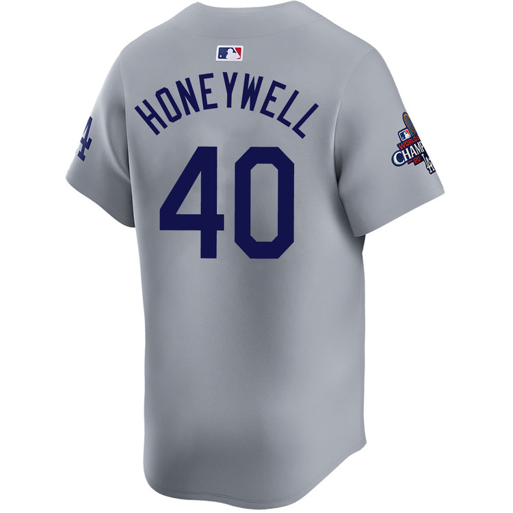 Brent Honeywell Los Angeles Dodgers Alternate Road Limited World Series Champions Jersey
