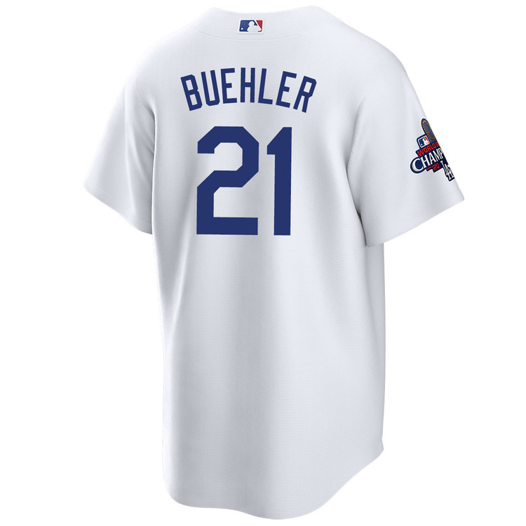 Walker Buehler Los Angeles Dodgers Youth Home World Series Champions Jersey