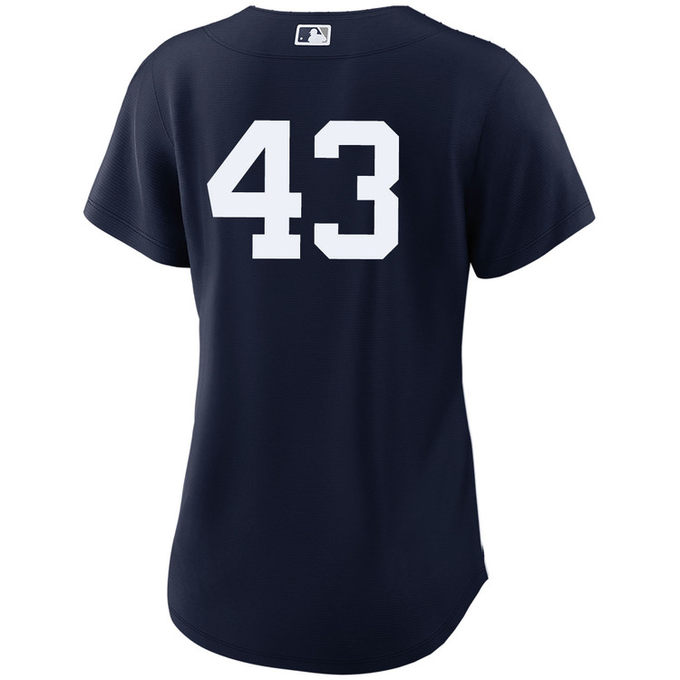 Jonathan Loaisiga New York Yankees Women's Alternate Navy Player  World Series  Jersey