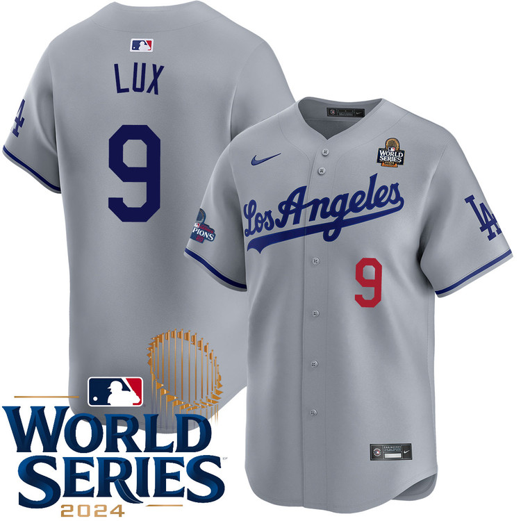 Gavin Lux Los Angeles Dodgers Road Limited World Series Jersey