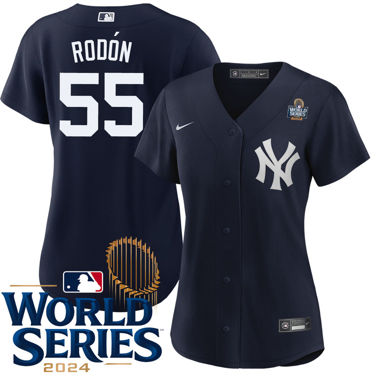 Carlos Rodon New York Yankees Women's Alternate Navy World Series Jersey
