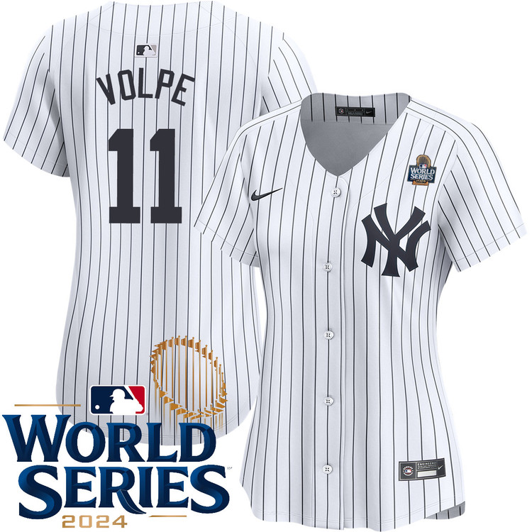 Anthony Volpe New York Yankees Women's Home Limited World Series Jersey