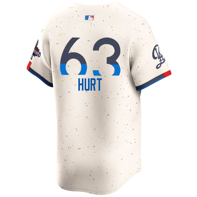 Kyle Hurt Los Angeles Dodgers City Connect Limited World Series Champions Jersey