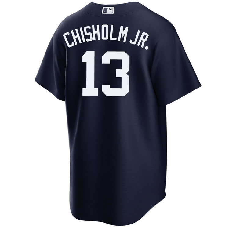 Jazz Chisholm Jr. New York Yankees Alternate Navy World Series Jersey