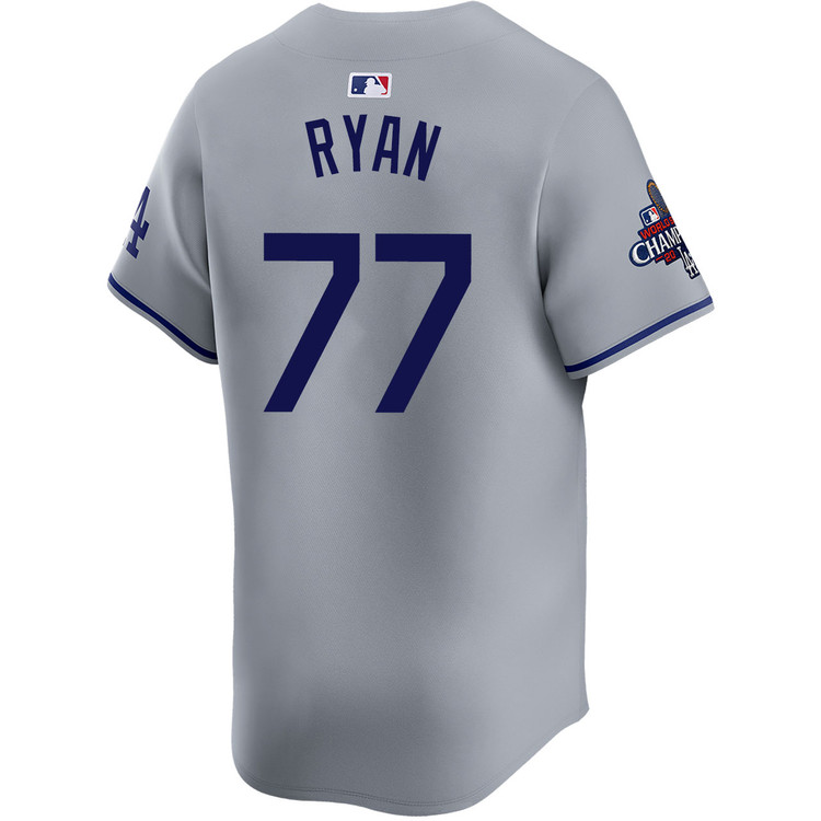River Ryan Los Angeles Dodgers Road Limited World Series Champions Jersey