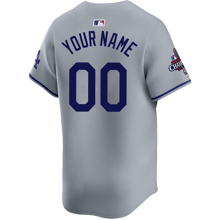 Los Angeles Dodgers Personalized Road Limited World Series Champions Jersey