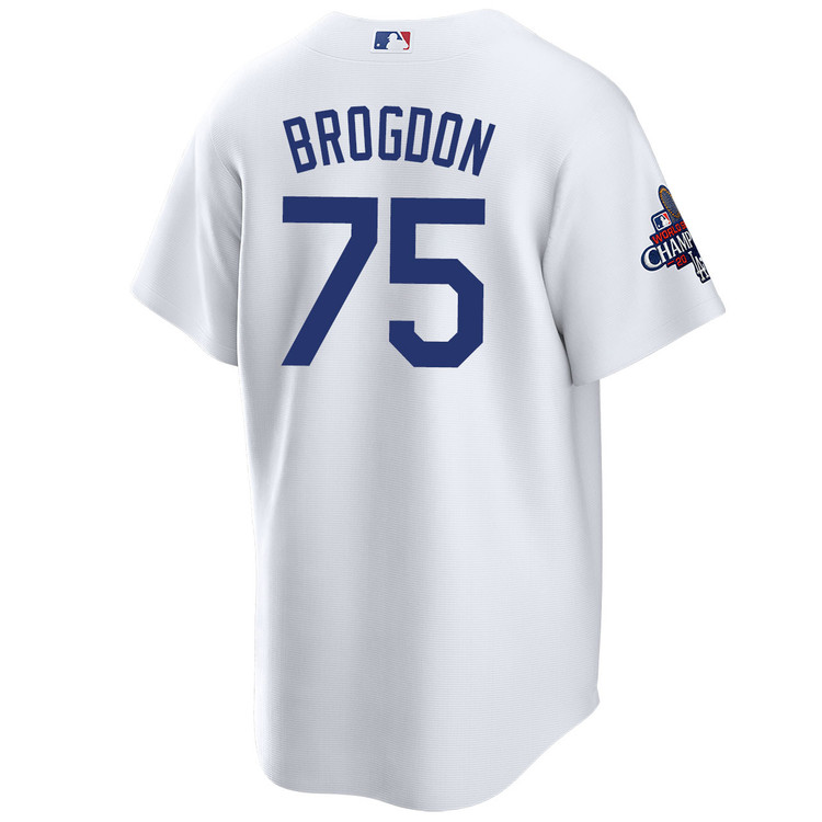 Connor Brogdon Los Angeles Dodgers Youth Home World Series Champions Jersey