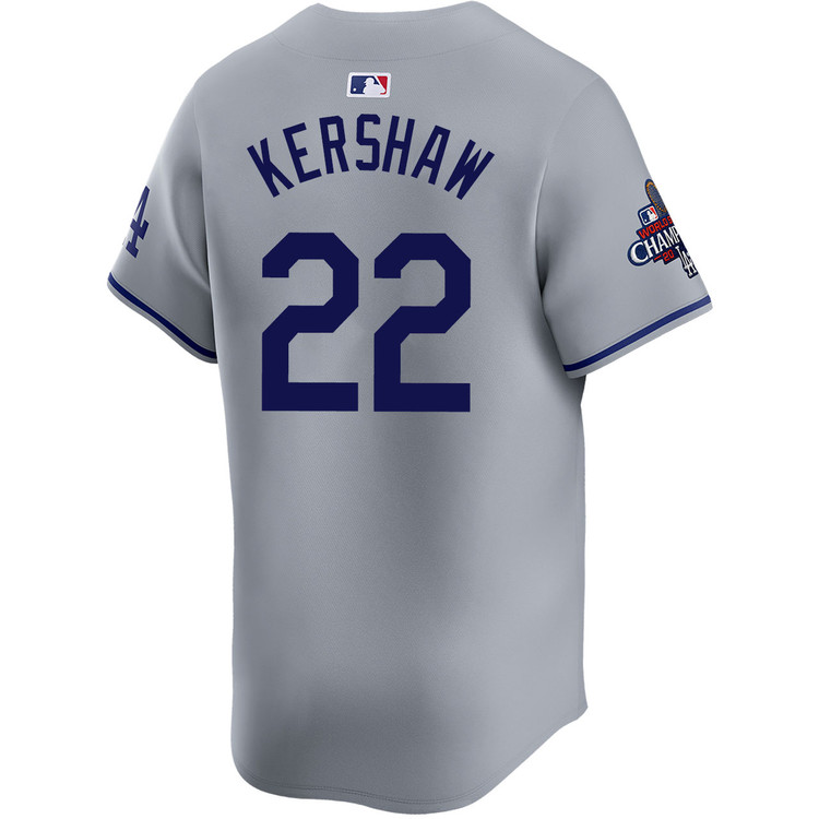 Clayton Kershaw Los Angeles Dodgers Road Limited World Series Champions Jersey