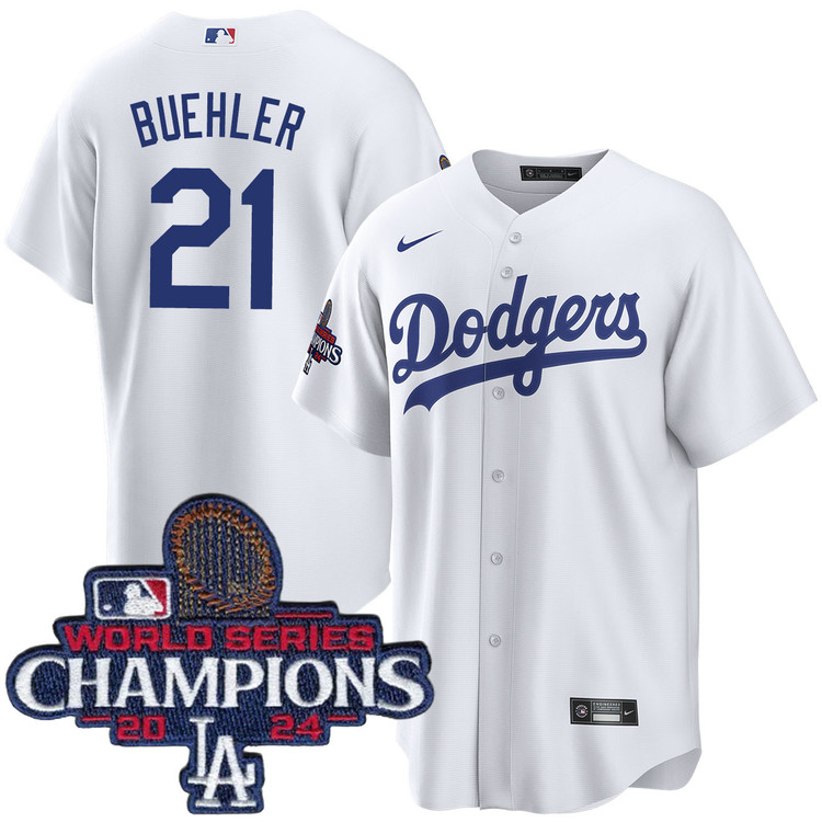 Walker Buehler Los Angeles Dodgers Home World Series Champions Jersey