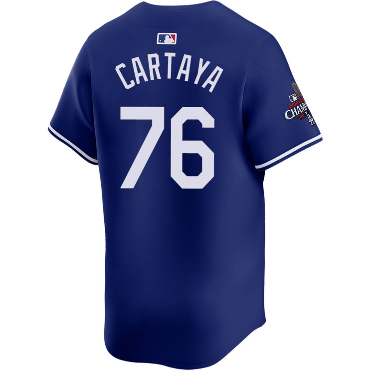 Diego Cartaya Los Angeles Dodgers Alternate Royal Limited World Series Champions Jersey