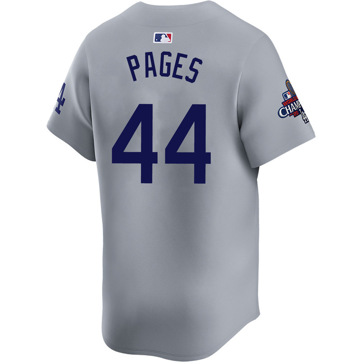 Andy Pages Los Angeles Dodgers Alternate Road Limited World Series Champions Jersey
