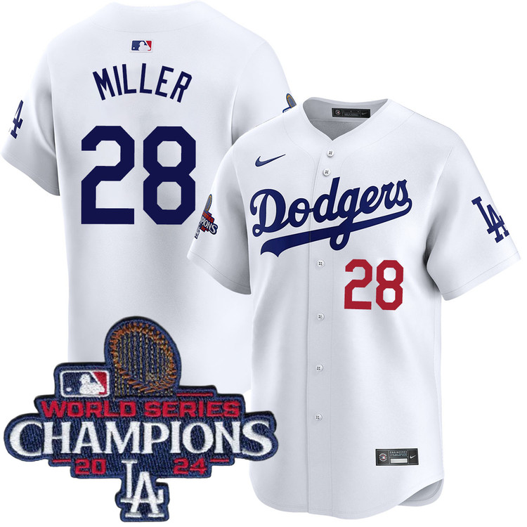 Bobby Miller Los Angeles Dodgers Home Limited World Series Champions Jersey