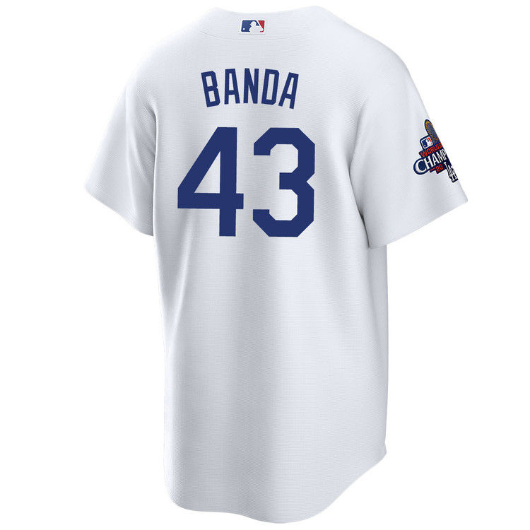 Anthony Banda Los Angeles Dodgers Youth Home World Series Champions Jersey