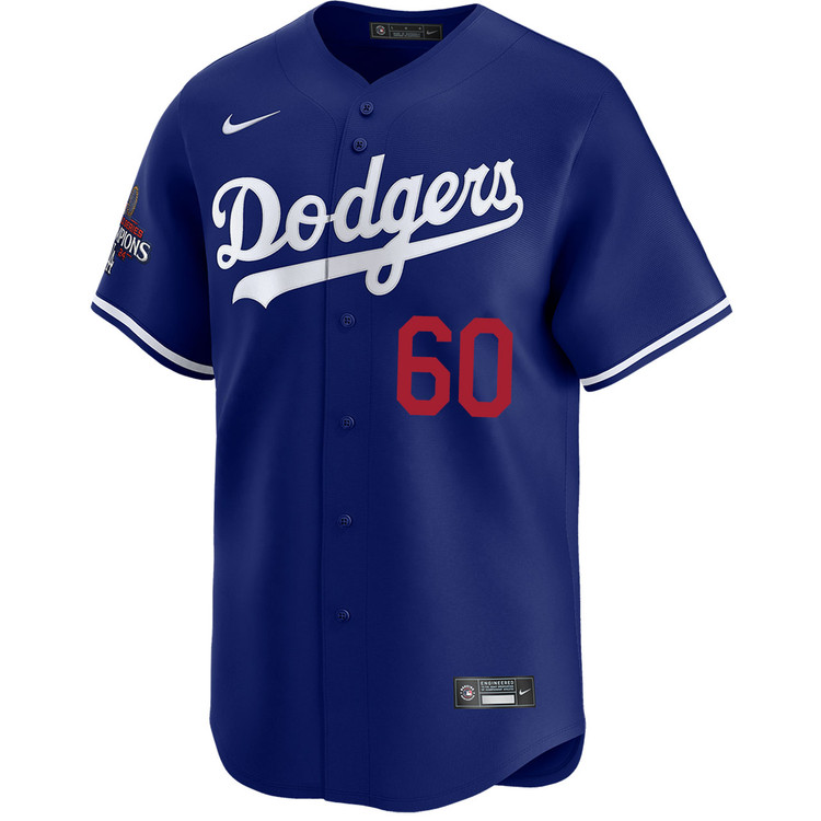 Edgardo Henriquez Los Angeles Dodgers Alternate Royal Limited World Series Champions Jersey