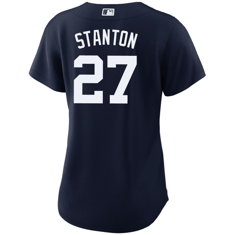 Giancarlo Stanton New York Yankees Women's Alternate Navy World Series Jersey