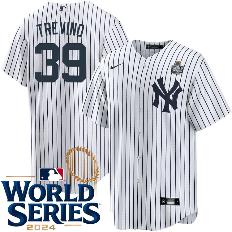 Jose Trevino New York Yankees Youth Home World Series Jersey