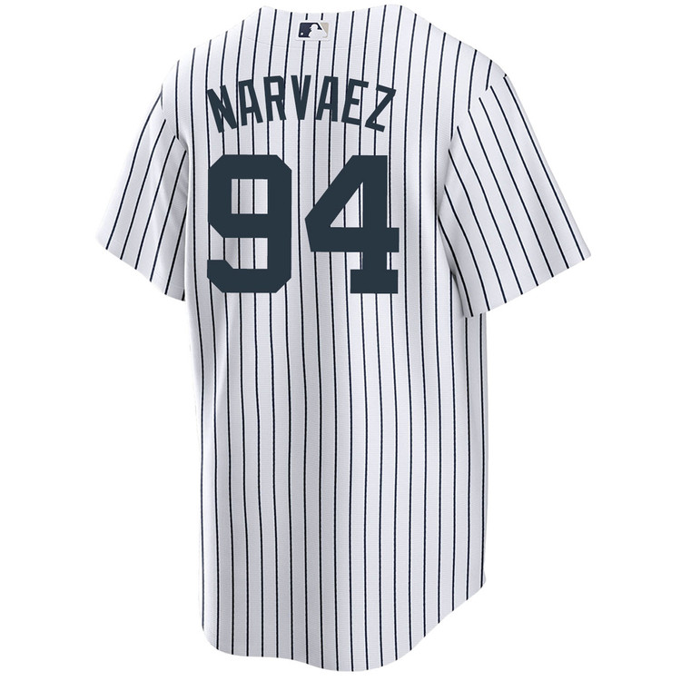 Carlos Narvaez New York Yankees Youth Home World Series Jersey