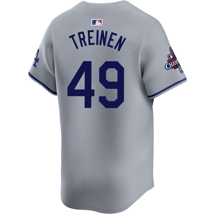 Blake Treinen Los Angeles Dodgers Road Limited World Series Champions Jersey